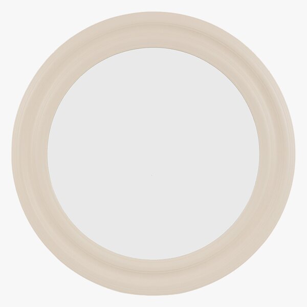 Orelia Round Mirror in Mushroom, Medium