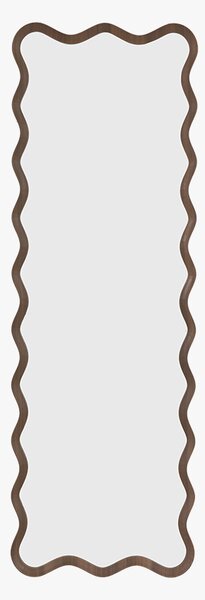 Ripple Leaner Mirror in Walnut