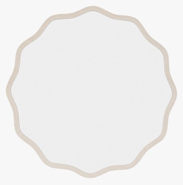 Ona Round Mirror in Smoke, Large