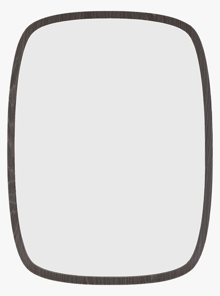 Genoa Capsule Mirror in Black, Large
