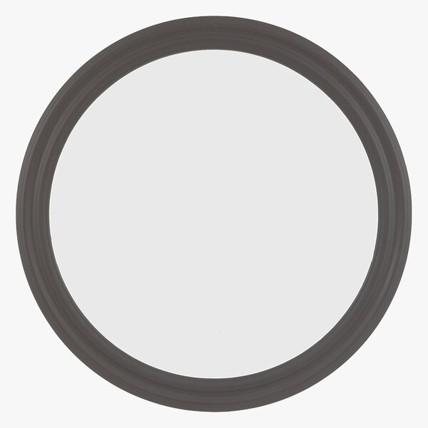 Orelia Round Mirror in Charcoal, Large