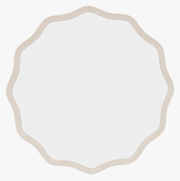 Ona Round Mirror in Smoke, Medium