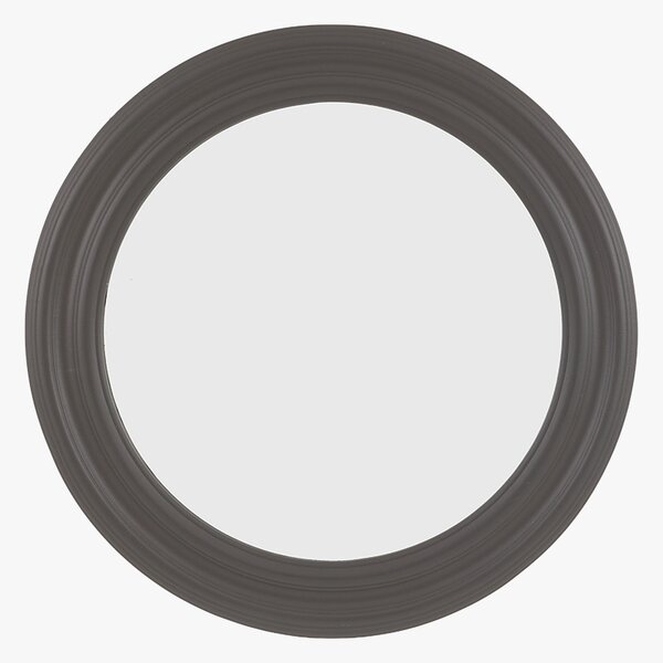 Orelia Round Mirror in Charcoal, Medium