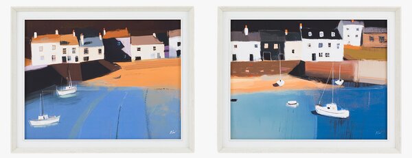 Into The Blue Wall Art, Set of 2