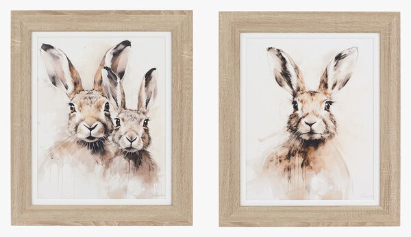 Hoppy Days Framed Wall Art, Set of 2