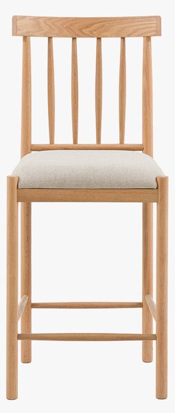Harvest Upholstered Bar Stool in Natural, Set of 2