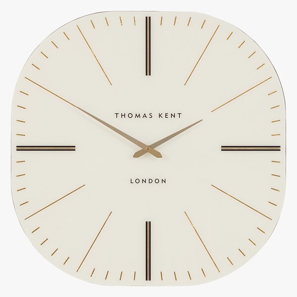 Tempo Square Clock in White
