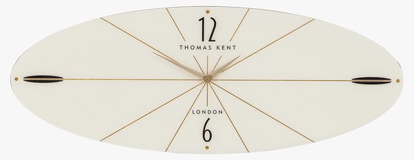 Tempo Ellipse Clock in White