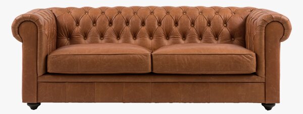 Belmont 3 Seater Sofa in Tan Leather