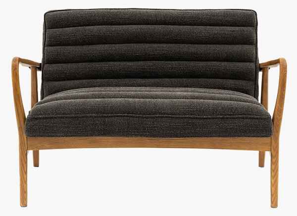 Scott Two-Seater Boucle Sofa in Charcoal