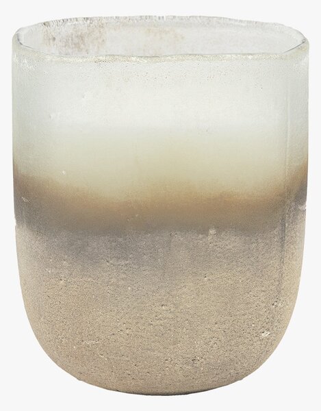 Glow 4 Wick Candle in White and Silver, Medium