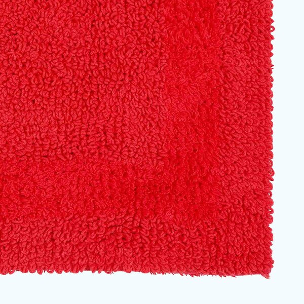 Homescapes Luxury Reversible Cotton Shower Mat - Red