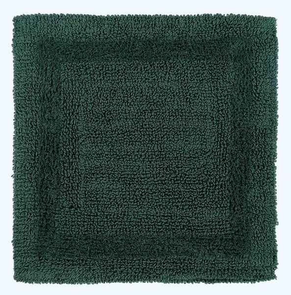 Homescapes Luxury Reversible Cotton Shower Mat - Moss Green