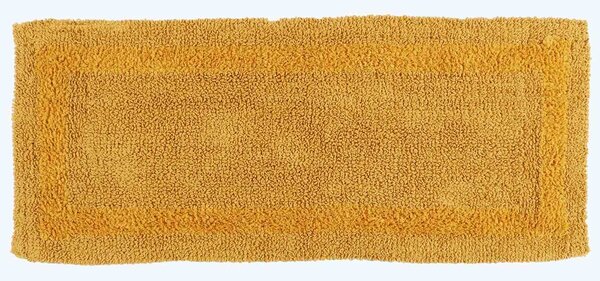 Homescapes Luxury Reversible Bath Mat Runner - Mustard Yellow