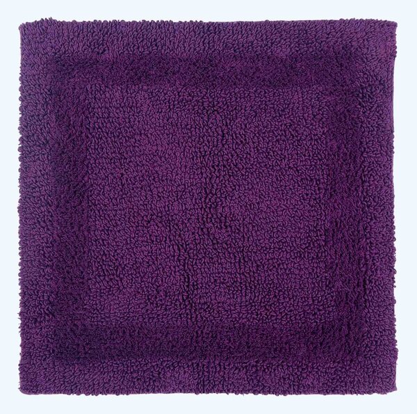 Homescapes Luxury Reversible Cotton Shower Mat - Plum