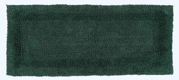 Homescapes Luxury Reversible Bath Mat Runner - Moss Green