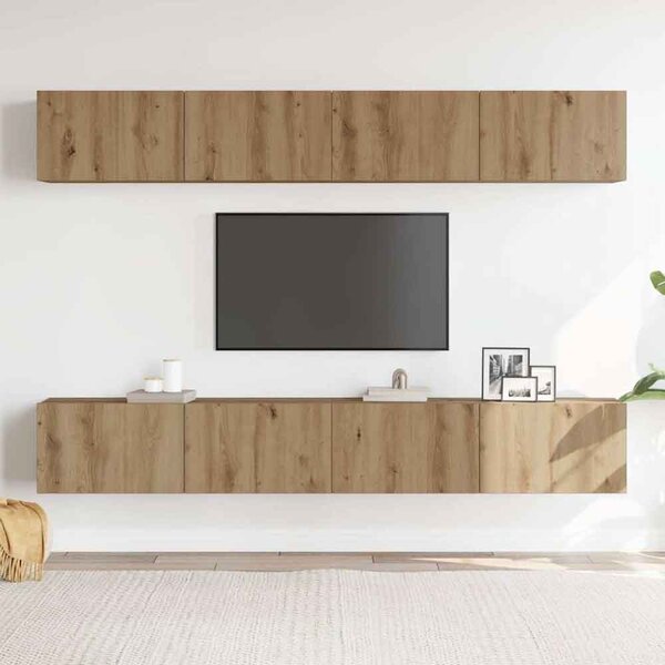 Beaufort 100cm Wooden Entertainment Unit In Artisan Oak