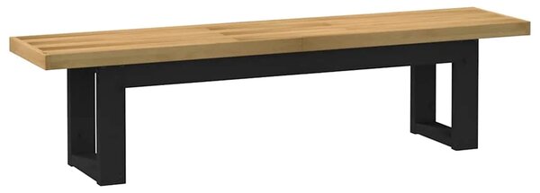Crowley Wooden Dining Bench With U-Shaped Legs In Natural