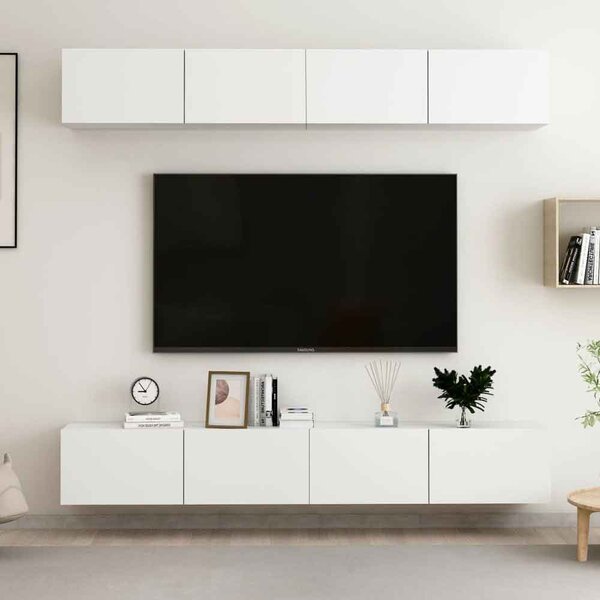 Beaufort 100cm Wooden Entertainment Unit In White