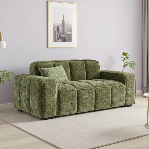 Pelaro Fabric 2 Seater Sofa in Olive Green