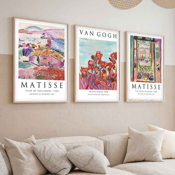 Sapphira Wooden 20x30cm Modern Masters Art Frame Set of 3 in Multicolour