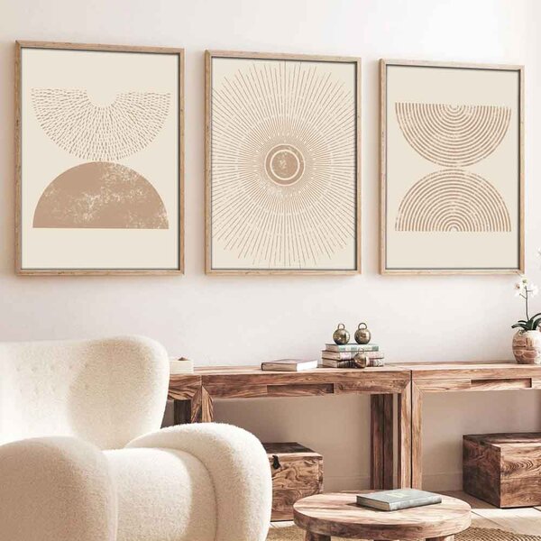 Sapphira Wooden 20x30cm Solstice Art of Frame Set of 3 in Multicolour
