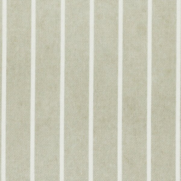 ANTE DECOR Burgess Printed Cotton Stripe Fabric Beige