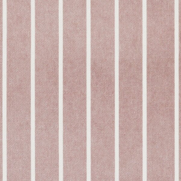 ANTE DECOR Burgess Printed Cotton Stripe Fabric Pink