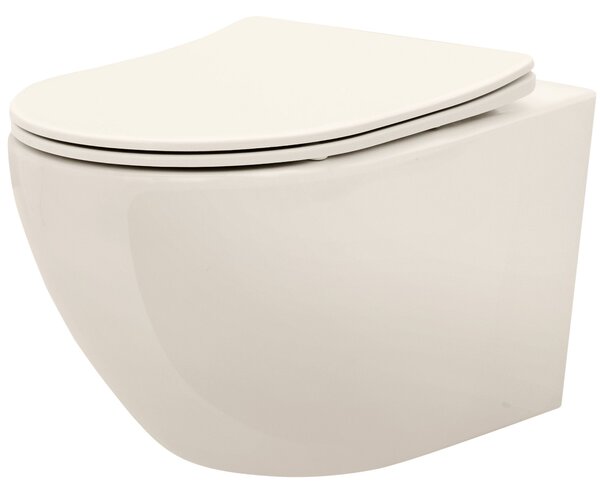 Toilet bowl REA Carlo Mini Rimless Ecru