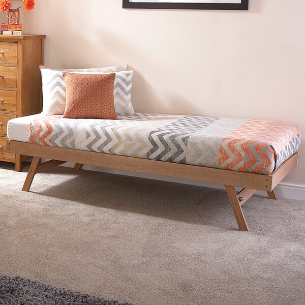 Millom Wooden Single Trundle Bed In Oak