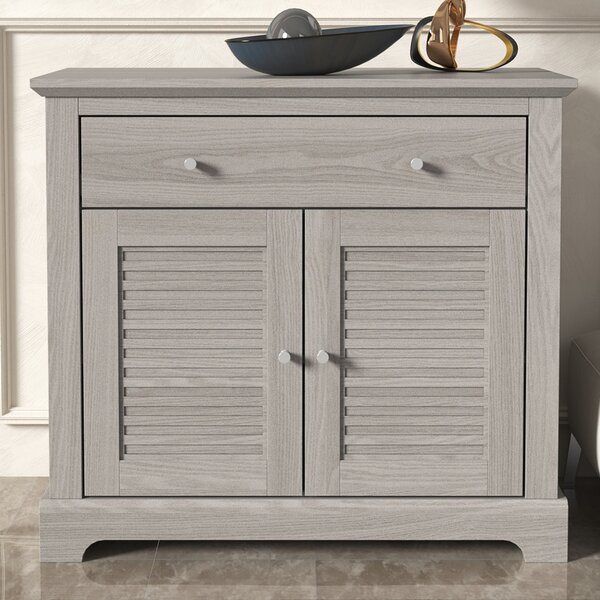 Shelby Wooden Sideboard With 2 Doors 1 Drawer In Warm Grey