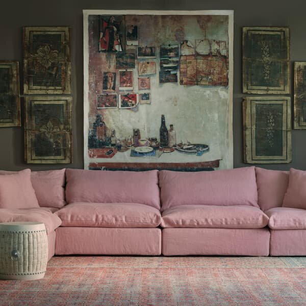 Truman Sofa Large Custom, Footstool, Footstool - Andrew Martin