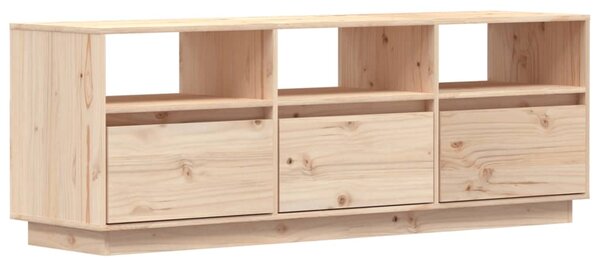 TV Cabinet 140x37x50 cm Solid Wood Pine