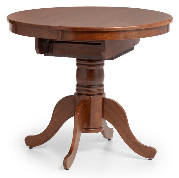 Canterbury Round To Oval Dining Table Mahogany (Brown)
