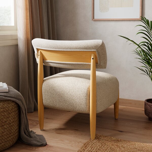 Edited Life Raya Pebble Boucle Accent Chair