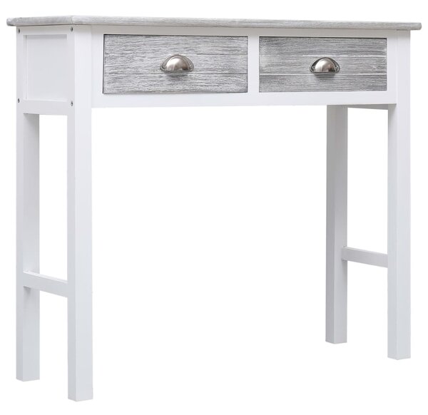 Console Table Grey 90x30x77 cm Wood