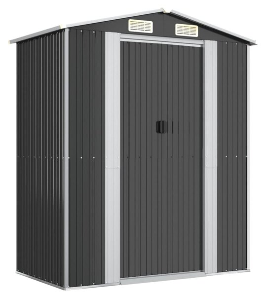 Garden Shed Anthracite 192x108x223 cm Galvanised Steel