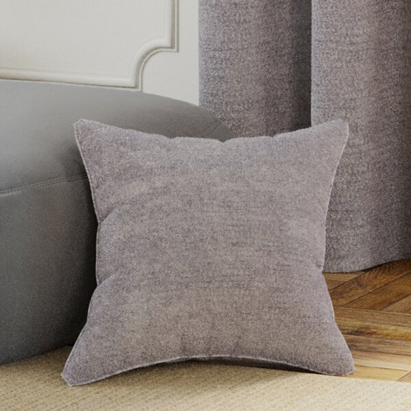 Royale Boucle 43cm x 43cm Filled Cushion Silver