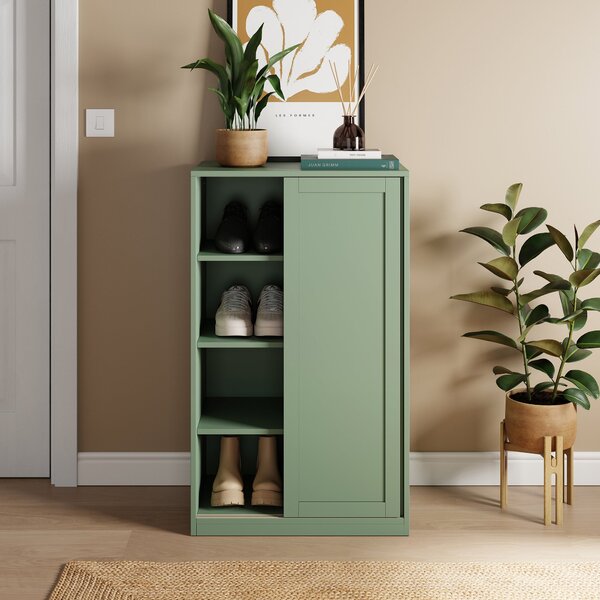 Eloise Sliding Shoe Storage Cabinet