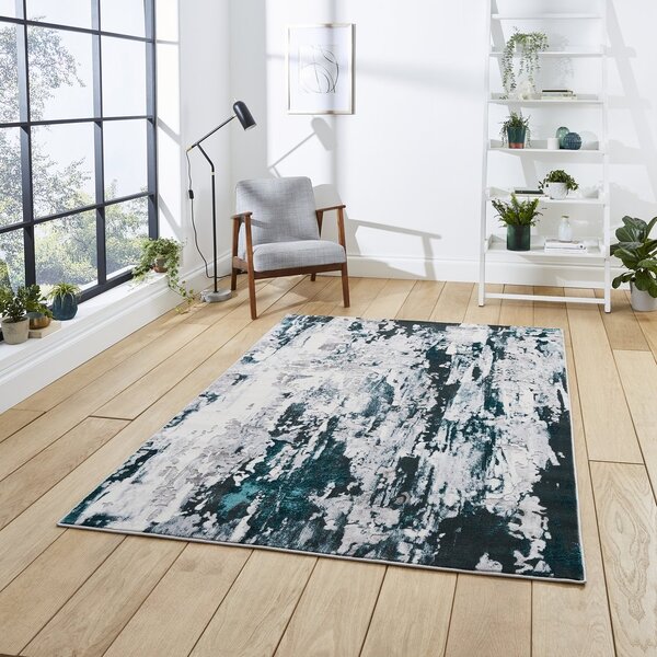 Apollo GR580 Modern Abstract Rug Grey Green