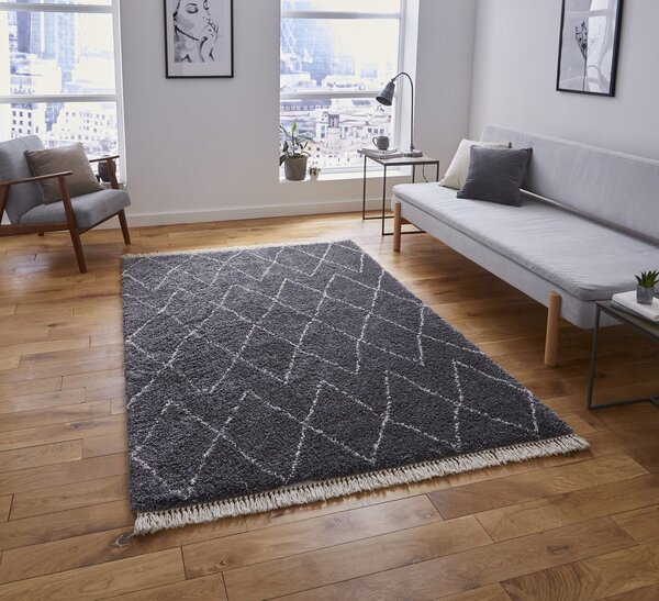 Boho 8280 Berber Rug Grey