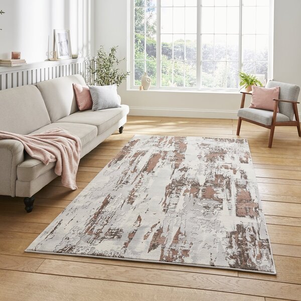 Apollo GR579 Modern Abstract Rug Grey Rose