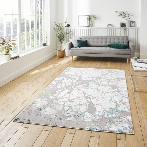 Apollo 2677 Modern Abstract Rug Grey Green