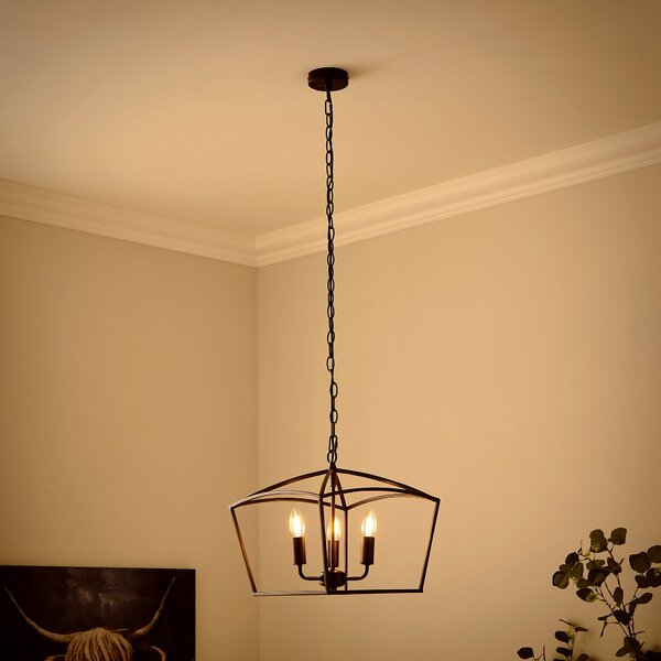 Orlando Industrial 3 Light Adjustable Pendant Light