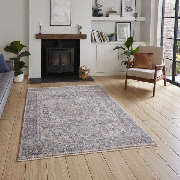 Vintage 35018 Traditional Rug Blue