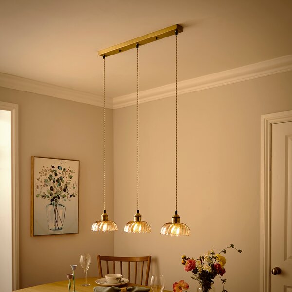 Lucille 3 Light Adjustable Diner Ceiling Light