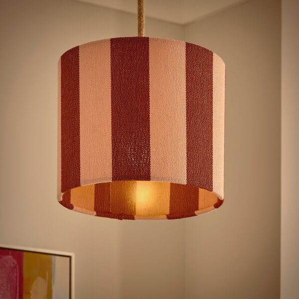 Beatrice Stripe Drum Lamp Shade