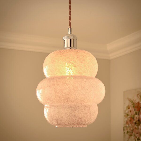 Amber Curved Easy Fit Pendant Shade