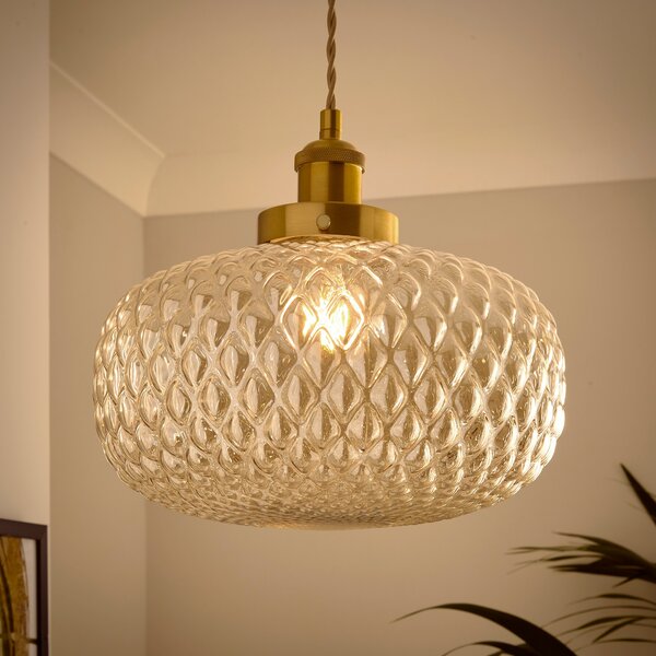 Silas Embossed Easy Fit Pendant Shade