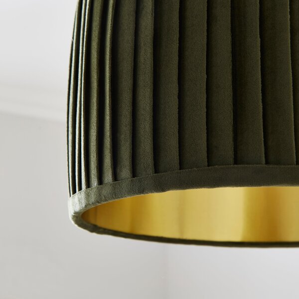 Sawyer Pleated Velvet Drum Lamp Shade